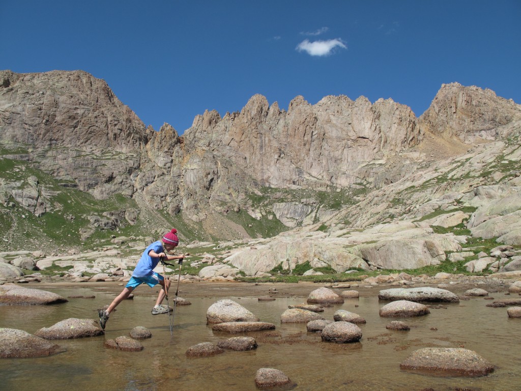 Testing trekking poles