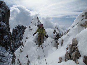 Kir topping out before the clouds rolled in